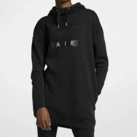nike hoodie dress black